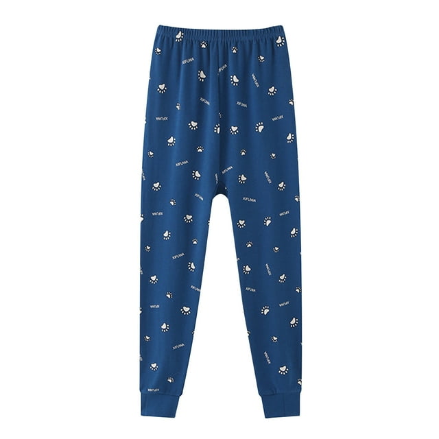 Liyamei Pyjama Unisexe Enfants Garçons Filles Imprimé Dessin Animé Intégral Doux Pantalon de Pyjama Animal, 9-10 Ans