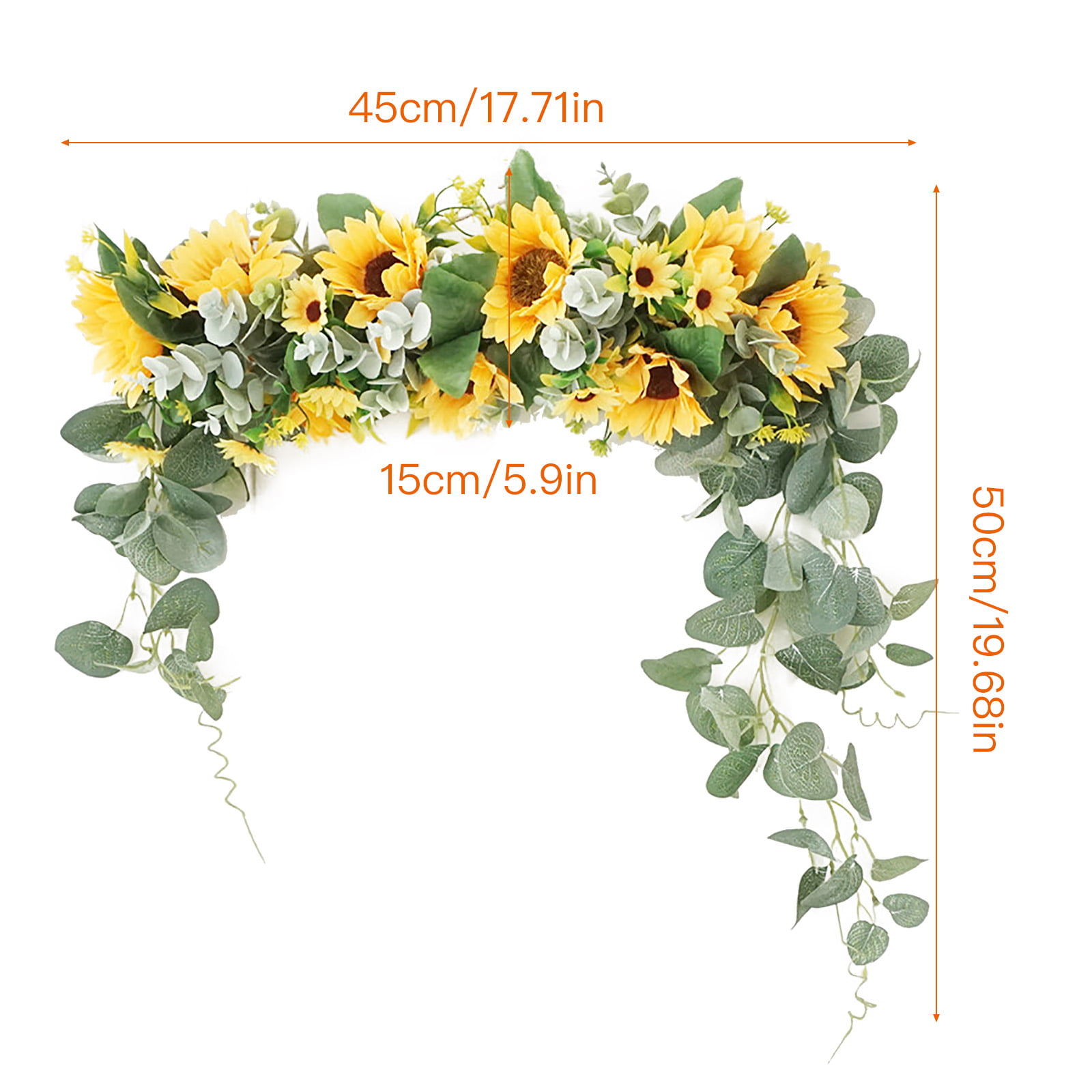 æ— Wedding Peony Backdrop Flowers Handmade Swag with Green Leaves Swag Artificial Peony Flower Swag for Wedding Arch Front Door Wall Decor