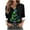 01 Green1, variant on Weiqiqre Womens Tops Long Sleeve Christmas Shirts Santa Claus Party Button Down Shirts X-Mas Funky Hawaiian Shirt