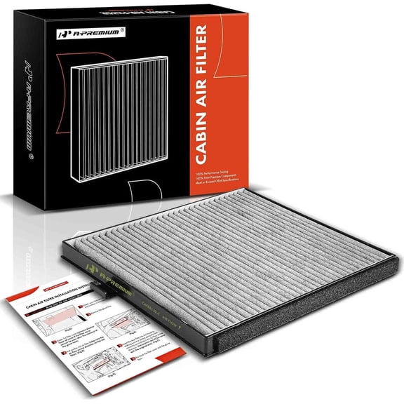 A-Premium Behind Glove Box Cabin Air Filter w/Activated Carbon Compatible with Honda Pilot 2003-2008, Odyssey 1999-2004 & MDX 2001-2006, 3.5L, Replace# WCAF1770, DW45459