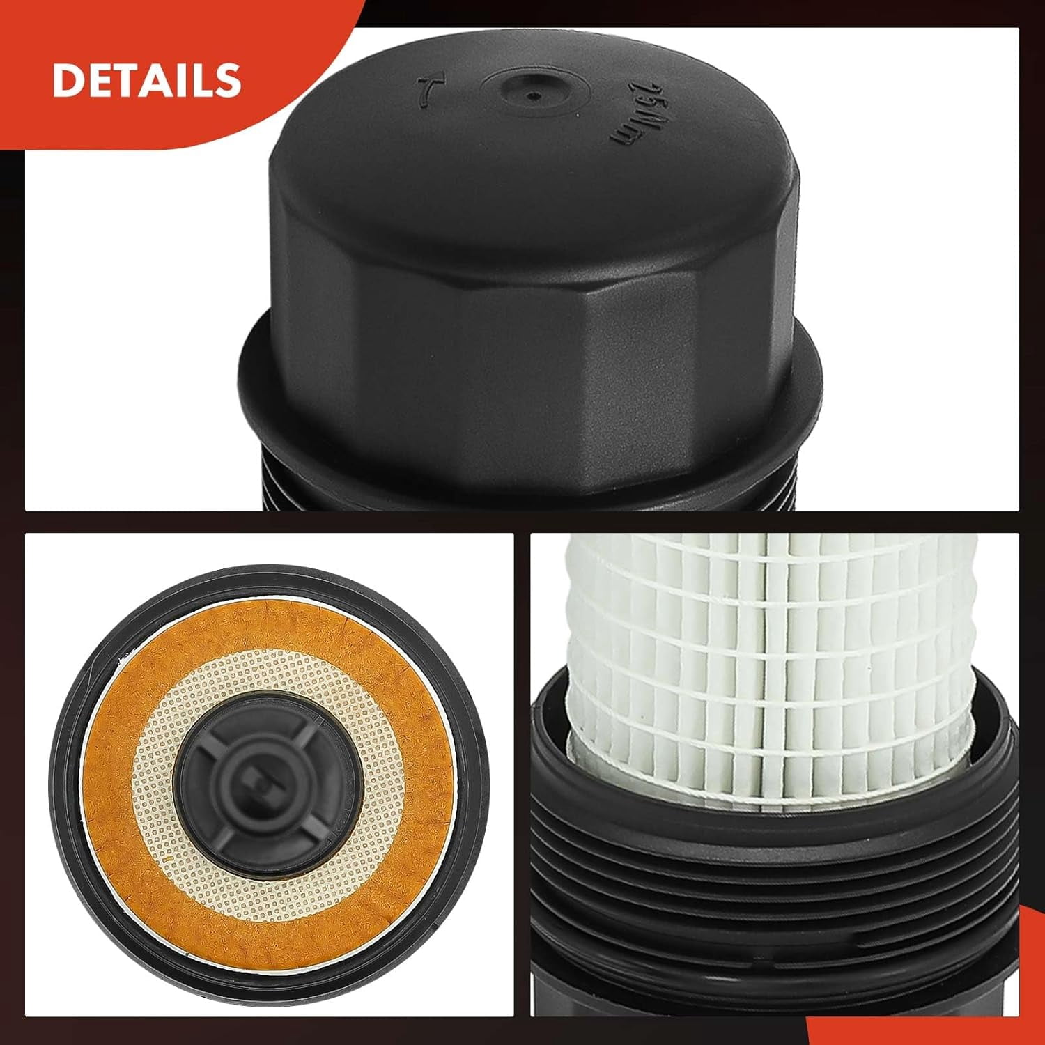A-Premium Oil Filter Housing Assembly Compatible with Mercedes-Benz W202 W203 C280 C320 CL55 AMG W210 W211 E320 E430 E55 AMG W163 W220 R170 3.2L 5.0L Fits select: 2003 MERCEDES-BENZ SL 500R