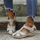 thumbnail image 1 of Moda Mujer Slide Hollow Out Sandalias cómodas Slope Heel Beach Casual Shoes Wmkox8yii  sa584, 1 of 9