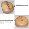 thumbnail image 2 of Miangastore 1 Pc Wooden Phone Speaker Stand Creative Mobile Phone Rack Polished Loudspeaker, 2 of 9