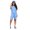 Blue, variant on KOMOO Women 2PCS Shorts Outfits Short Sleeve Loose Tee Slim Shorts Summer Sports Suit Oversize
