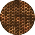 thumbnail image 1 of Ahgly Company Machine Washable Indoor Round Transitional Mahogany Brown Area Rugs, 7' Round, 1 of 7