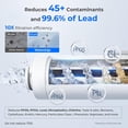 thumbnail image 3 of Waterdrop Electric Water Filter Pitcher, Dispenser, 200-Gallon, 5X Times Long-Life Countertop Water Filter System, NSF/ANSI 401&53&42, Reduce Chlorine, Lead, PFAS, 15-Cup, White, with 1 Filter, 3 of 9