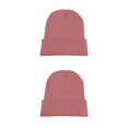 thumbnail image 3 of Sonducket Gorros Gorros Gorros de punto Sombreros Sin borde Accesorios Invierno rosa oscuro Rosa profundo 2Conjunto, 3 of 6
