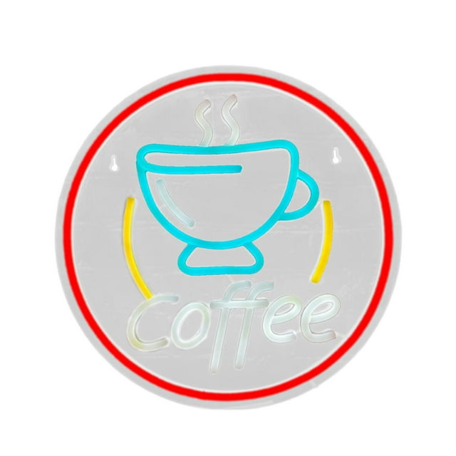 Milaget Coffee Bar Neon Sign LED Lights for Coffee Bar for Birthday Window Christmas 32cmx35cm