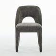 thumbnail image 6 of Grey Chenille Dining Chairs (Set of 2), Hollowed - out Backrest Design, Suitable for Restaurant Kitchens, 6 of 9