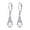 Filigree Pearl, variant on Charmsy Celtic Knot Dangle Earrings for Women – 925 Sterling Silver Post Leverback, Lightweight 30 mm Drop Earrings