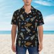 thumbnail image 2 of Fotbe Space Rocket Camisa Hawaiana para Hombre Unisex – Camisa Casual de Verano con Botones de Manga Corta de Algodón y Lino,X-Large, 2 of 7