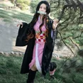 thumbnail image 5 of Disfraz de Cosplay de Kamado Nezuko, Kimono de Anime Demon Slayers, Kimetsu No Yaiba, disfraz de Kamado Nezuko, peluca, uniforme, Hallween, mujeres y niños, 5 of 5