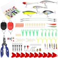 thumbnail image 1 of QJUHUNG Fishing Lure Kit Hard Lure Baits Set Metal Life-Like 3D Fishing Lures 302Pcs, 1 of 9