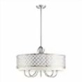 thumbnail image 3 of Livex Lighting 41105-91 Lustre Pendentif, Nickel Brossé, 3 of 4
