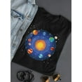 thumbnail image 3 of Solar System Planets T-Shirt Women -Image by Shutterstock, Female XX-Large, 3 of 4