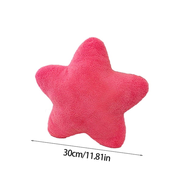Yhmxh Almohada de estrella súper suave, linda almohada de juguete para dormir, regalo suave para niña, corazón de color crema