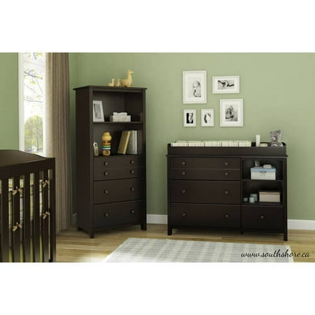 - South Shore Little Smileys Changing Table and Shelving Unit with Drawers