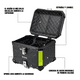 thumbnail image 4 of Funda  Bloosom Superior Aluminio Grande Cuadrado Maletero Moto 46l Negro, 4 of 4