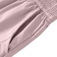 thumbnail image 5 of BADHUB Boys Girls Capris Straight Leg Parachute Pants Quick Dry Lightweight Summer Knee Length Pants with Pockets Pink 13 Years, 5 of 6