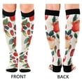 thumbnail image 4 of FORMRS Womens Knee High Socks Casual Long Thick Travel Daily Wear, 2 Pairs, Strawberry Pattern, 4 of 6