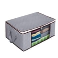thumbnail image 2 of Wosthever Bolsa de almacenamiento de edredón plegable de tela gruesa, asas reforzadas, espaciosa y resistente, 4 pack/lote Almacenamiento y organización del hogar, 2 of 6