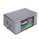 thumbnail image 2 of Kearding Bolsa de almacenamiento de ropa de gran capacidad de tela, ventana y cremalleras transparentes duraderas mejoradas, 4 Uds. Almacenamiento y organización del hogar, 2 of 6