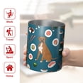 thumbnail image 5 of 12oz Coffee Tumblers Boxer Dog Pitbull Terriers Dog and Sushi Stainless Steel Vacuum Insulated Travel Tumbler Coffee Cups Mug with Lid and Straw with Cleaning Brush for Cold & Hot Drinks, 5 of 5