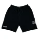 thumbnail image 3 of Pantalones cortos holgados de algodón puro negro con estampado de letras Harajuku para hombre, estilo retro Y2K, estilo hip hop, con cordón, cintura baja y pierna ancha, 3 of 3