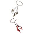 thumbnail image 1 of 2 diademas de plumas imitación, hecho con borlas, cuerda cabellero para mujer, , Festival, Navidad, cumpleaños, d Soledad Diadema Boho Pavo Real, 1 of 10