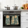 thumbnail image 4 of Yayeee 100% Cotton Hand Towels for Bathroom 16" x 28" Soft Absorbent Kitchen Towel, Beige Christmas Gingerbread, 4 of 7