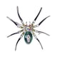 thumbnail image 2 of Broche de araña, pinza para insectos, aleación de metal, alfiler de diamantes de imitación, joyería de moda elegante, regalo Verde, 2 of 2