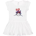 thumbnail image 3 of Inktastic 4th of July Patriot Shark Girls Toddler Dress, 3 of 5