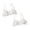 White 2PCS, variant on SHenli Cotton Girls Training Bra - Crop Cami Training Bras for Girls with Adjustable Straps. Cotton Bra Pack.