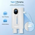 thumbnail image 4 of 2-PACK Automatic Mouthwash Dispenser, 18.26Oz Wall-Mounted Electric Pump with 3-Level Dispensing, 4 Magnetic Cups, USB Rechargeable for Kids & Adults, 4 of 8