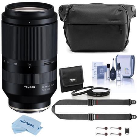UPC: 0192223157132 | 70-180mm f/2.8 Di III VXD Lens for Sony E  Bundle with ProOptic 67mm Filter Kit  Cleaning Kit  Everyday Sling V2  SlideLITE Strap  Cloth