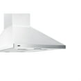 thumbnail image 4 of 24" wide European style convertible wall-mount range hood in stainless steel, 4 of 5