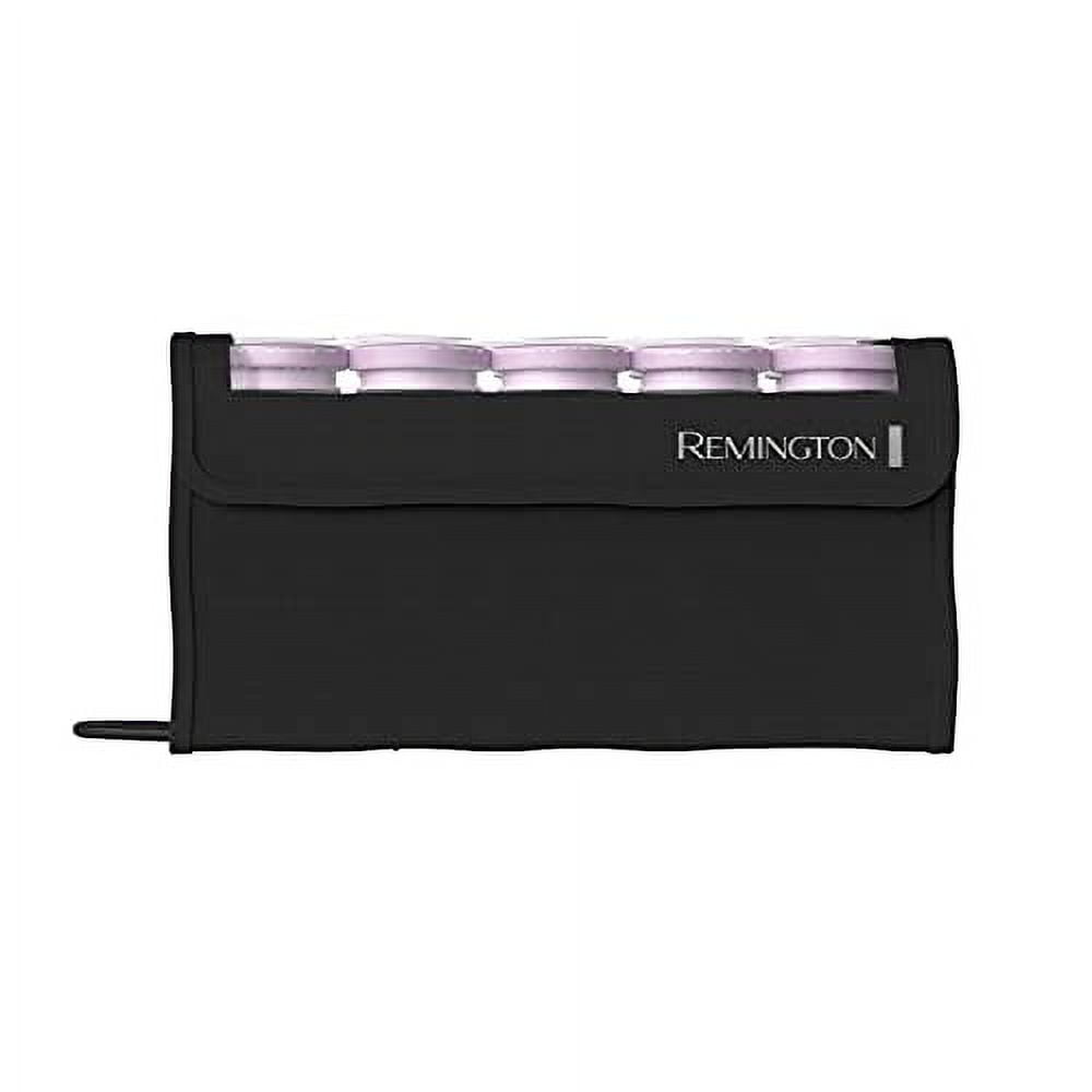 Remington H1018 Compact Ceramic Hair Setter & Rollers, 1-1 ¼" Purple/Black, 10 Piece Set