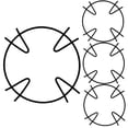thumbnail image 4 of HONMEET 4Pcs Gas Stove Rack Iron Supporting Wok For Family Kitchen Use, 4 of 8