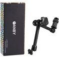 thumbnail image 3 of WANBY 11 Inch Articulating Friction Magic Arm Adjustable w/Hot Shoe Mount 1/4'' Tripod Screw for DSLR Camera Rig, LCD, 3 of 5