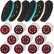 thumbnail image 1 of 116 Almohadillas de Espuma y Discos de Lijado para Lijadora Orbital de 5 Pulgadas y 8 Agujeros con Gancho y Bucle, 110 Discos de Lijado Rojos, Grano 40 A 600, 1 of 5