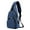 Blue, variant on Men Women Sling Backpack Water Resistant Shoulder Chest Crossbody Bag with USB Charging Port