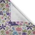 thumbnail image 4 of Ambesonne Floral Valance Pack of 2, Butterfly Pansy Flower Leaf, 42"X12", Pale Tan and Multicolor, 4 of 5
