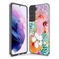 thumbnail image 3 of MUNDAZE Samsung Galaxy S23 Plus Shockproof Clear Hybrid Protective Phone Case Hawaiian Vibes Hibiscus Flowers Monstera Summer Cover, 3 of 5