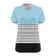 thumbnail image 3 of Camisetas de Cuello en V Mujeres de Manga Corta Sobredimensionada Impresa Camiseta Interior de Verano, Top Deportivo para el Uso Casual, 3 of 4