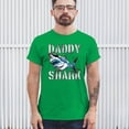 thumbnail image 3 of Tee Hunt Daddy Shark Funny Father's Day T-Shirt Funny Dad Grandpa Men's Tee, Green, 3X-Large, 3 of 5