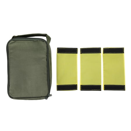 Suodoka 4-Layer Fishing Gear Organizer Bag - Handheld Tackle Case with Hook-Loop Adjustable Compartments Double-Zip Closure Thick Handle Ideal for Bait Pliers Wallets