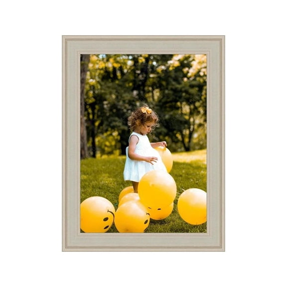 Traditional Flat Silver Panel Picture Frame Wide