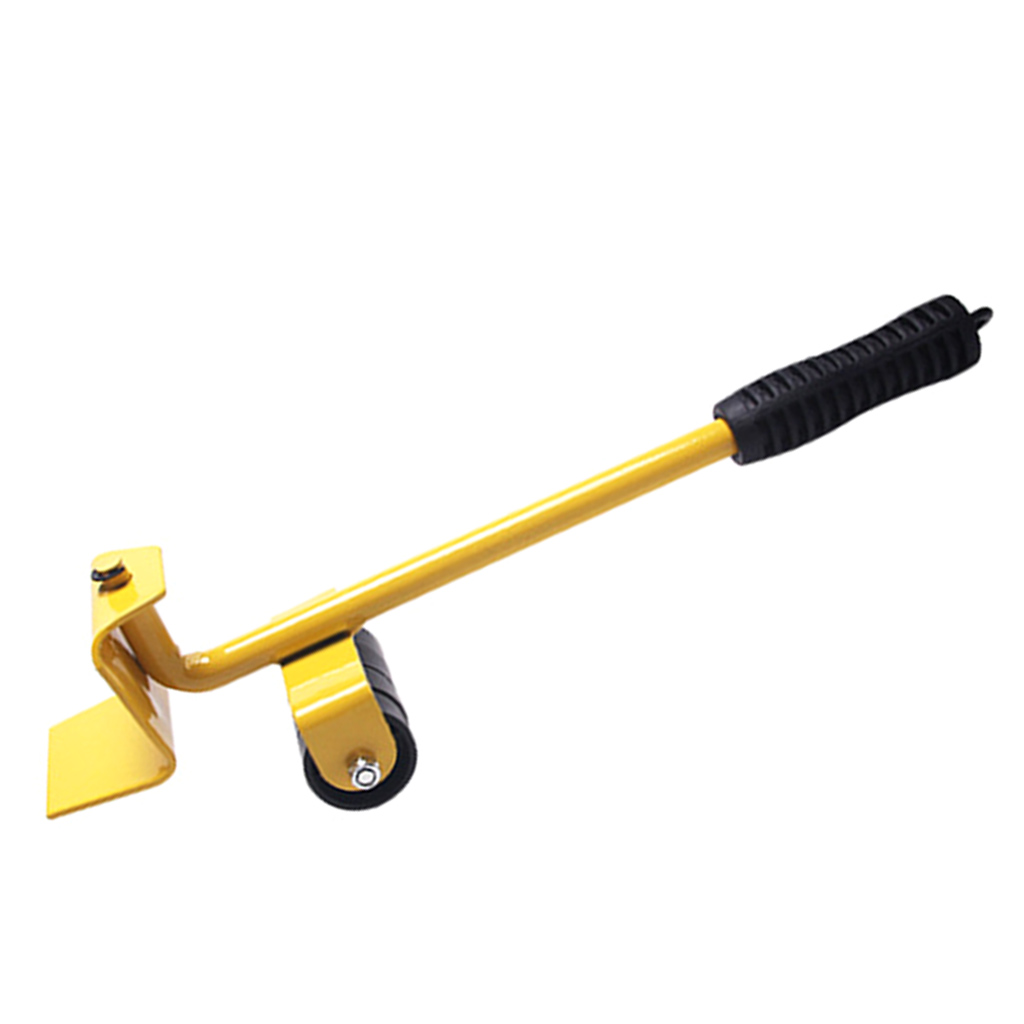 MOMOJIA Furniture Mover Tool Transport Lifter Heavy Stuffs Moving 4 Wheeled Roller Universal Pulley with 1 Bar Set Professional Device
