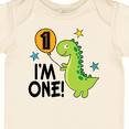 thumbnail image 4 of Inktastic 1st Birthday Dinosaur 1 Year Old Boy Boys or Girls Baby Bodysuit, 4 of 5