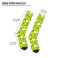 thumbnail image 5 of Balery Green Apple Fun Novelty Socks Men'S Women'S Crew Socks Funny Crazy Novelty Socks Quirky And Cool Socks, 5 of 9